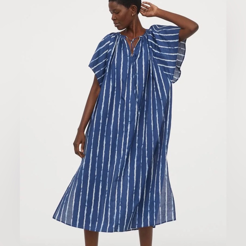 H&M Stripped Midi Dress
